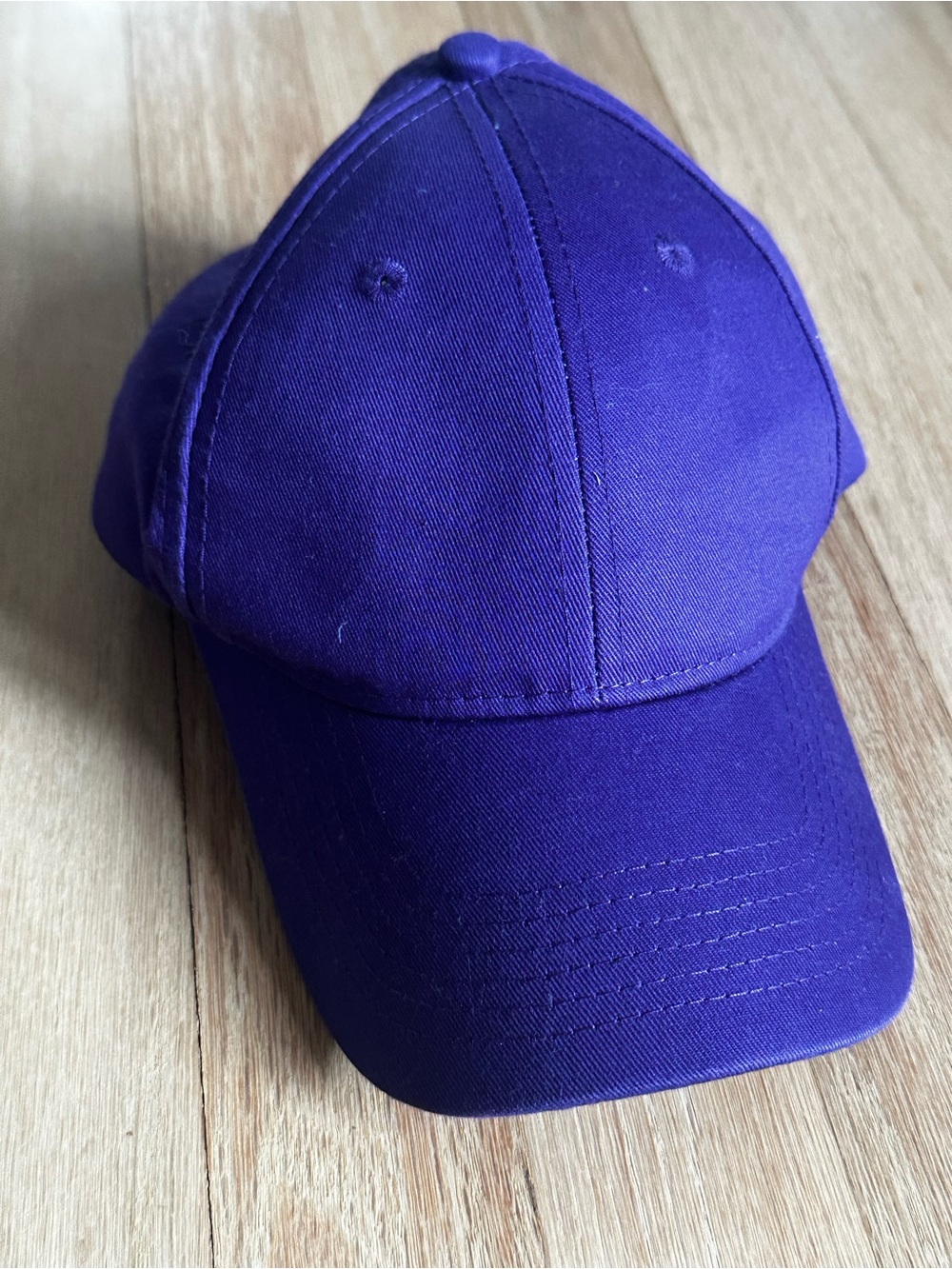 Youth Solid Purple Baseball Cap